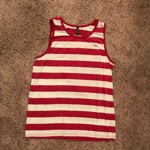 RVCA Red Striped Tank GREAT CONDITION